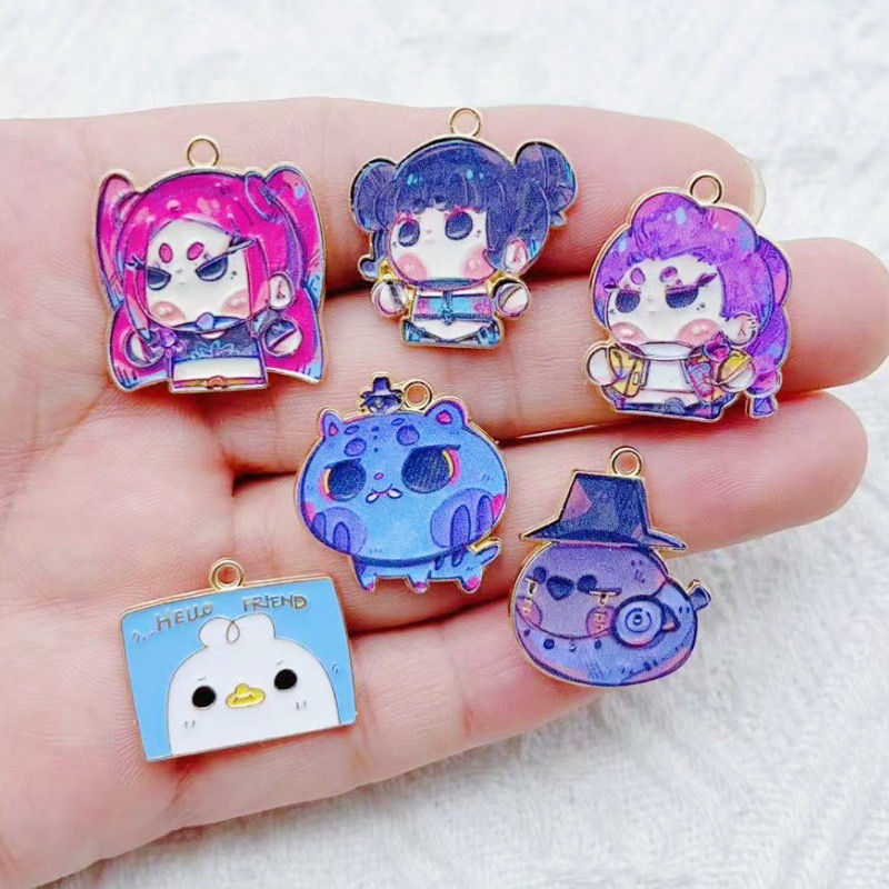 Anime Merchandise Accessories - 10 Buah Liontin Anime Kartun Tetesan