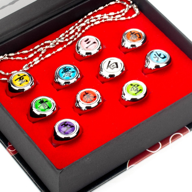 10 Buah/Set Cincin Logam Anime - Rare Anime Merchandise ulasan dan harga